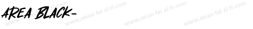 Area Black字体转换